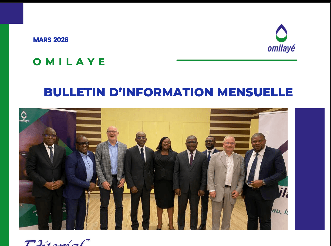 Vignette de l'article : BULLETIN D’INFORMATION MENSUELLE